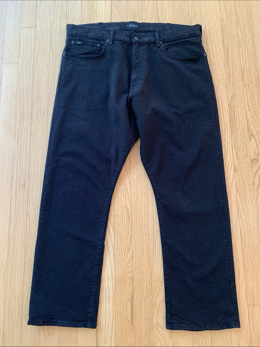 Polo Ralph Lauren The Hampton Relaxed Straight Jeans Black Size 38